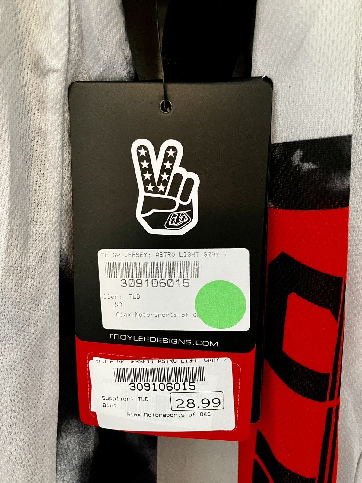 New! Troy Lee Designs GP Air Astro MX Jersey Gray/Orange Youth XL CLOSEOUT!