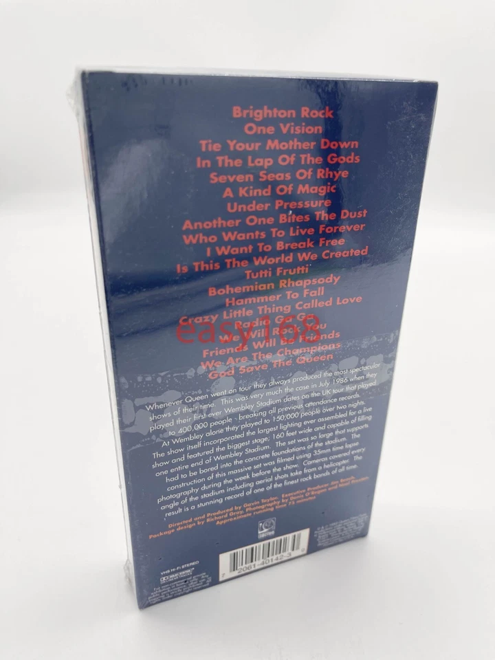 New Sealed Queen VHS Live at Wembley 86 - Freddie mercury - Image 3 of 4