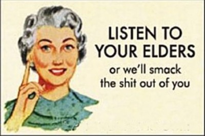 Listen to Your Elders oder... lustiger Kühlschrankmagnet