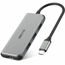 USB C Hub, 7 in 1 USB C to 4k or 2K HDMI Port, Type C Charging Port, Docking St
