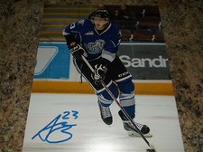 AXEL BLOMQVIST WINNIPEG JETS MOOSE JAW WARRIORS SIGNED 8 X 10 MATTE PHOTO 