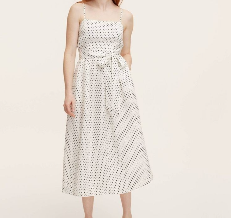 kate spade green polka dot dress Green Polka Dot Kennedy Midi Dress main image 0