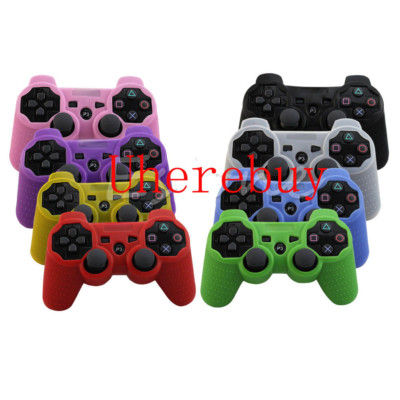 For Playstation 3 PS3 Controller Silicone Rubber Skin Grip Protective Case Cover