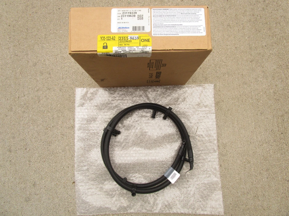 SE ADAPTA A: CABLE DE BATERÍA POSITIVO CHEVY GMC CADILLAC 14 - 20 OEM NUEVO Foto 2 de 4