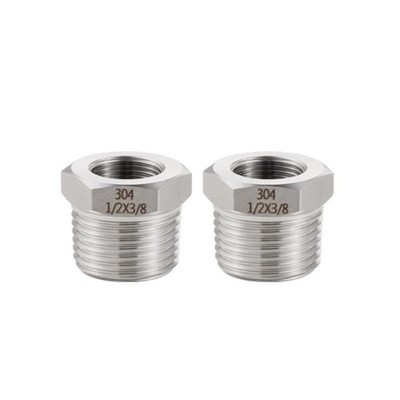 6 Stück 1/2 NPT Außen 3/8 Kompression Innen 304 SS Rohr Adapter Set