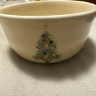 Vintage Fiestaware Christmas Bowl Tree Pattern Homer Laughlin USA