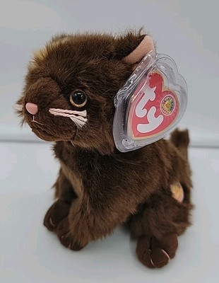 #ad TY Beanie Baby FIDDLER the Cat Beanie Baby Of The Month January Stuffed Toy 6quot; $14.95