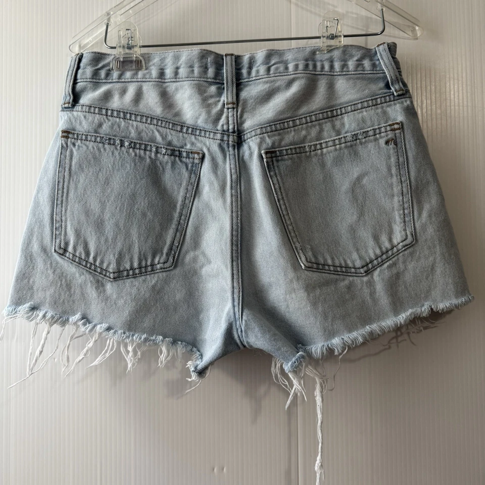 Pantalones cortos de mezclilla relajados Madewell para mujer talla 27 azul lavado Foto 2 de 4