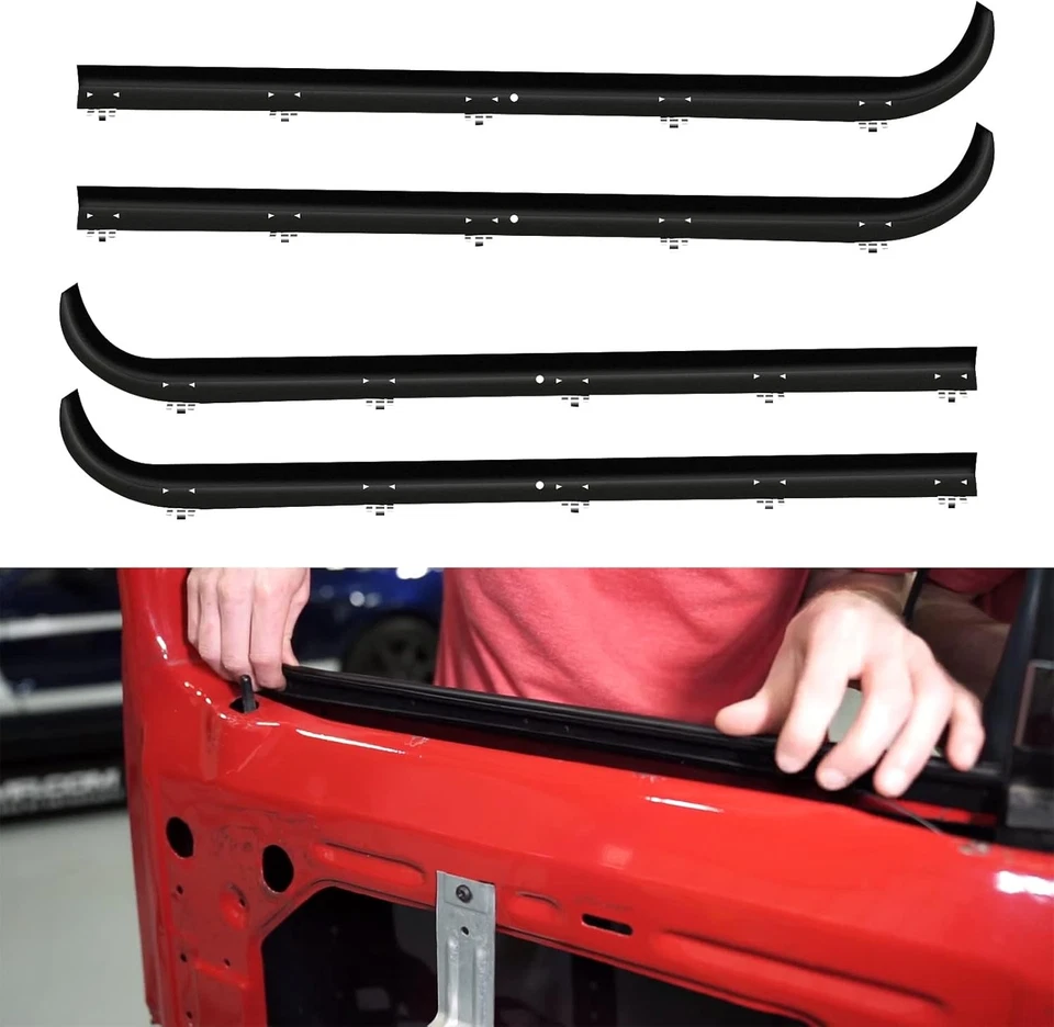 Window Molding Trim Seal Front Fit for Ford F-150 F-250 F-350 Bronco 1987-1996 Foto 4 de 4