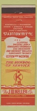 Matchbook Cover - JW Kelley Cleveland OH Beacon Kelco lubricants