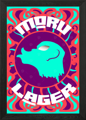 MORU LAGER Gerahmtes Wandbild Poster Leinwanddruck Bild
