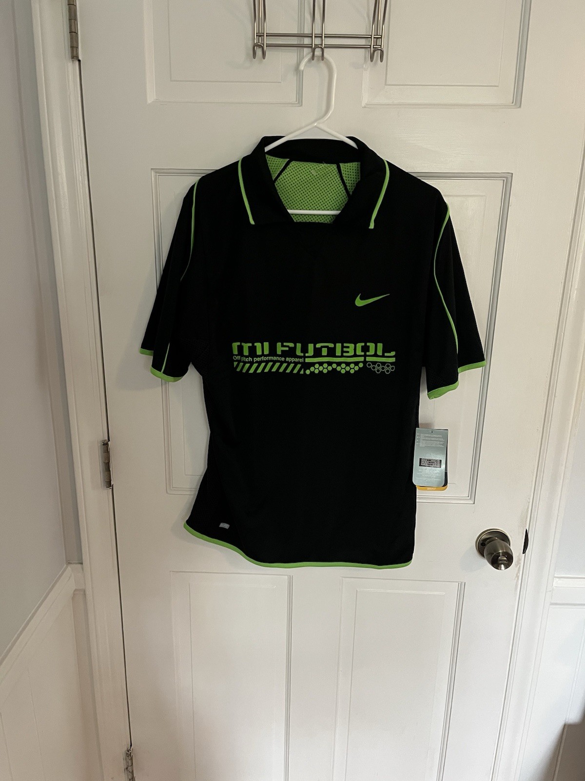 Vintage Y2K Nike Total 90 Reversible Jersey (Teamwear) - Black/Neon Green NWT!