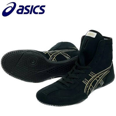 ASICS EX-EO 1083A001 TWR900 Black x Black x Gold Wrestling Boxing New Model