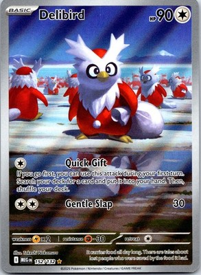 Delibird Illustration Rare ME01: Mega Evolution 152/132 englisch Pokemon Karte