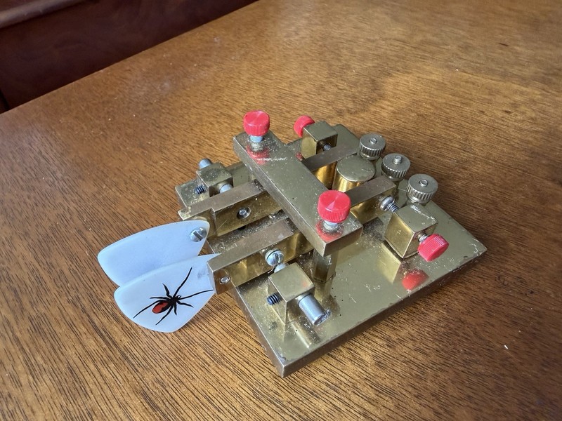 Black Widow Morse Code Iambic Paddle by Jerry Haigwood (W5JH)