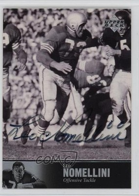 1997 Upper Deck NFL Legends Leo Nomellini #AL-54 Auto HOF uk2