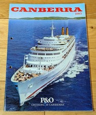Genuine Vintage Brochure - Canberra 1985 – P&O Cruising is Canberra