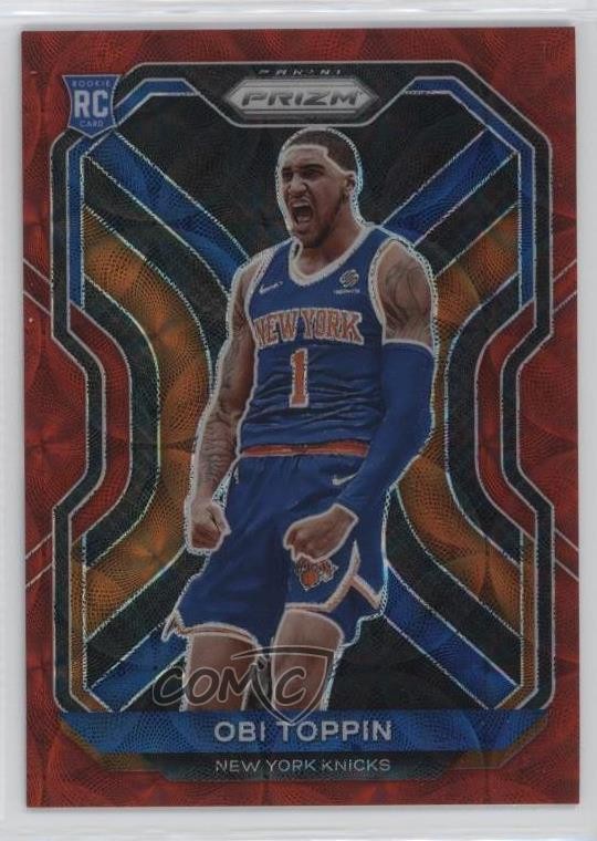 2020-21 Panini Prizm Choice Red Prizm 67/88 Obi Toppin #280 0x7c