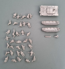 Vintage Minifigs Soldier Gun Tank WW2 War Metal Model Figure Miniature Tiny