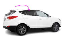 Fits: 2010-2015 Hyundai Tucson Passenger Right Side Rear Door Window Glass