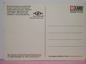 Space Channel 5 Ulala sega dreamcast video game promotional postcard 2000
