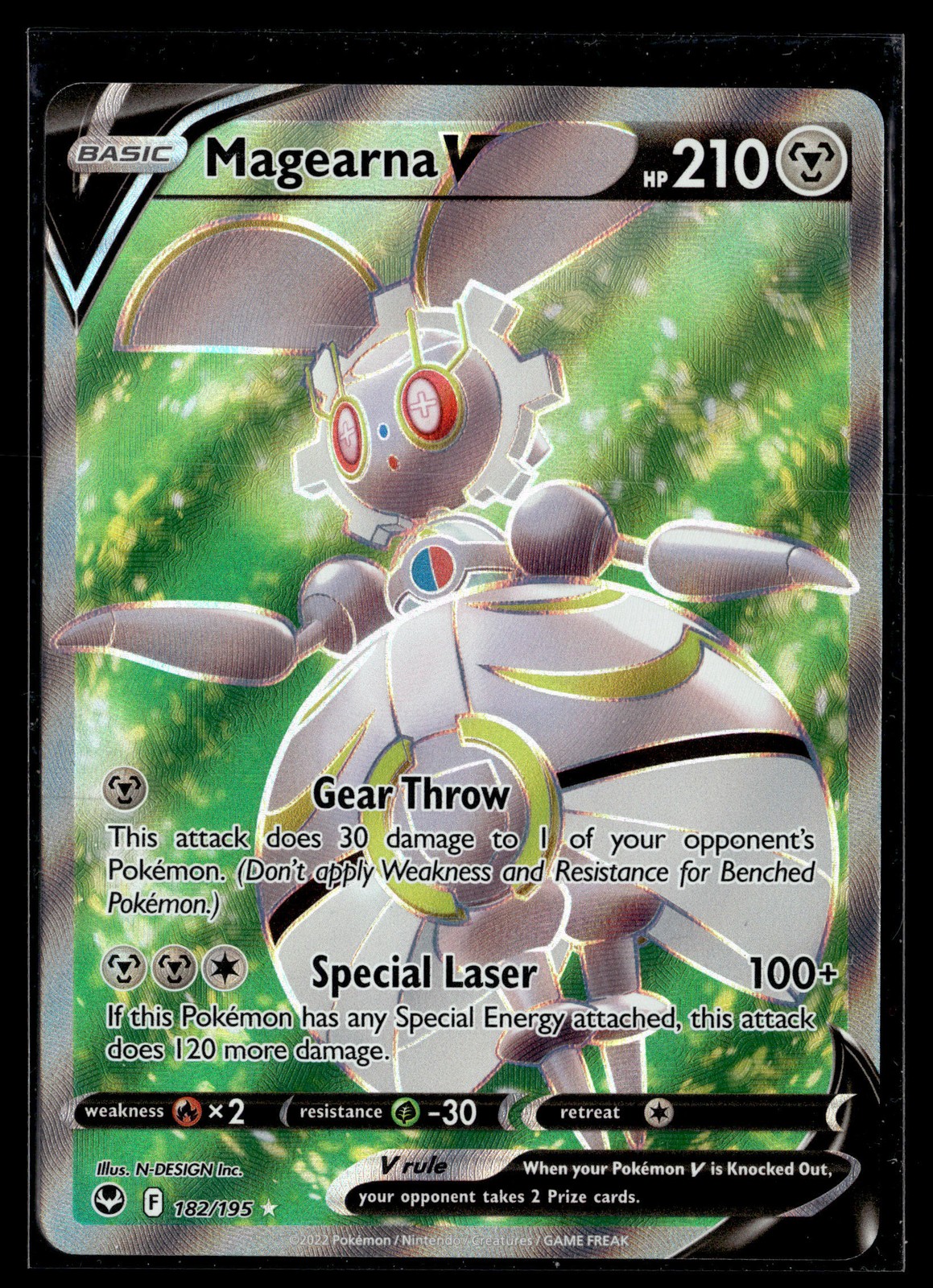 Pokemon TCG SWSH12: Silver Tempest #182/195 Magearna V (Full Art)