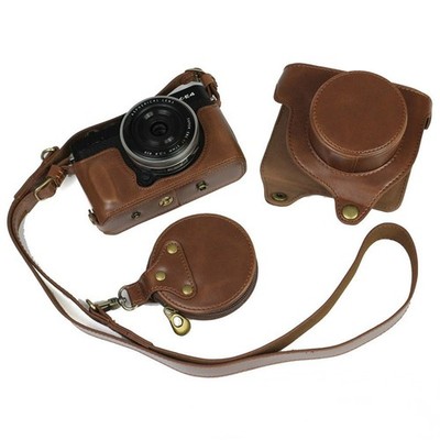 For Fujifilm XE4 PU Leather Case X-E4 Mirrorless Camera Cover Protective Base