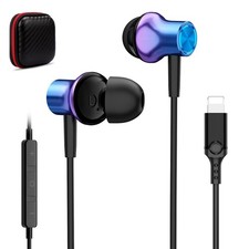 Mfi Certified Iphone Wired Earphones With Mic, Hifi Sound Quality, Genuine Ligh 