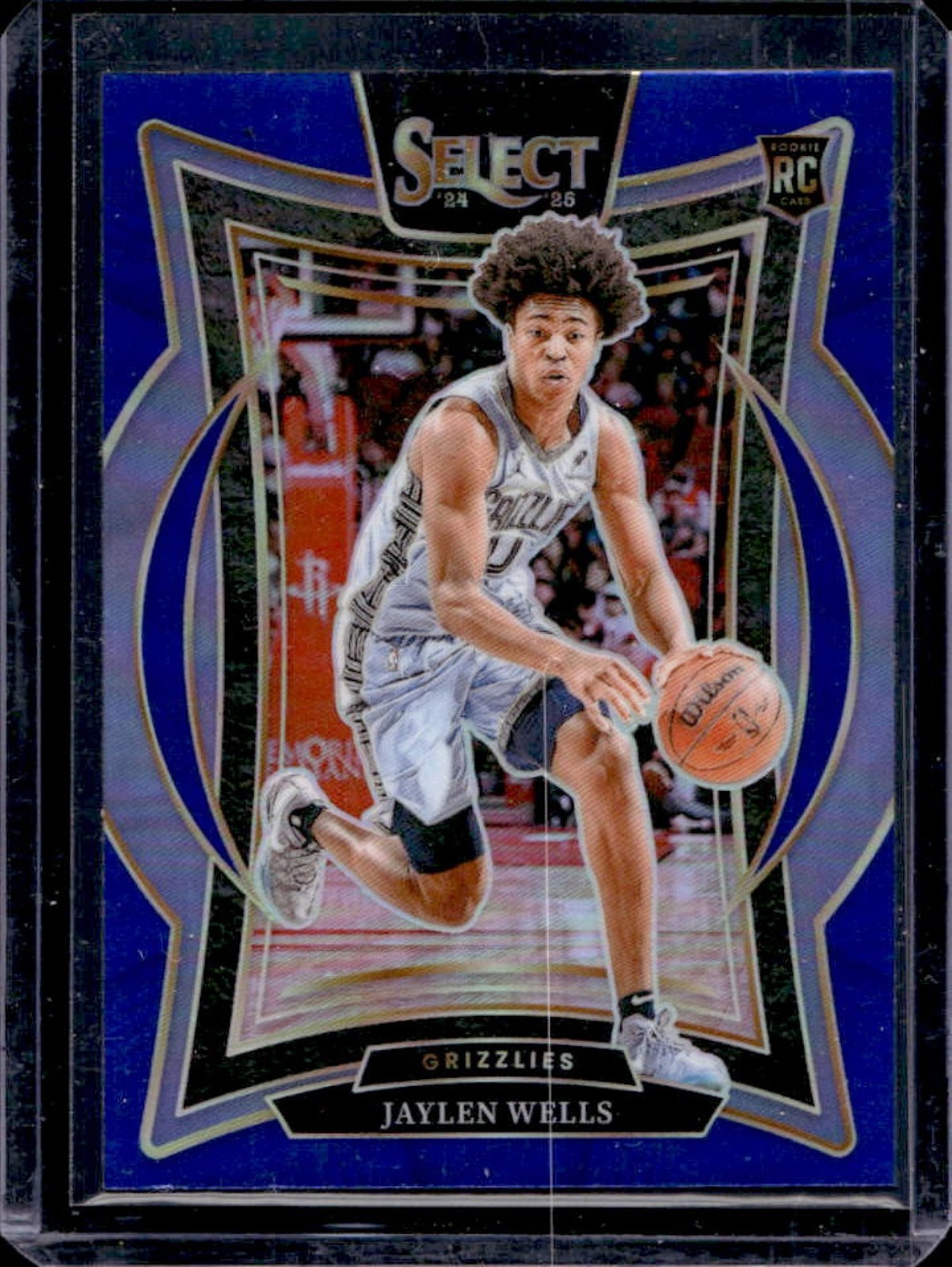 2024-25 Select Jaylen Wells Concourse RC Blue Prizm Rookie #79 Grizzlies