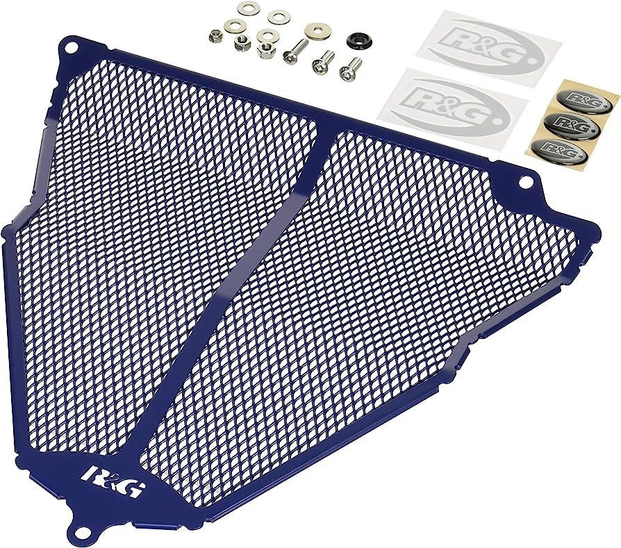 R&G Downpipe Grilles Dark Blue Kawasaki ZX-25R 2020