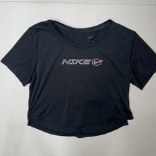 Nike Dri-Fit Women's Running T-Shirt Black , Short Sleeve, Size Small