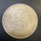 Photo of a 1953 Mexico 5 Pesos Silver from an eBay listing that sold on Jul 17, 2026