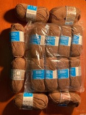New Alpaca Chullpa ALPACA / SHEEP wool Yarn Lot of 14 Skeins BROWN 700 grams