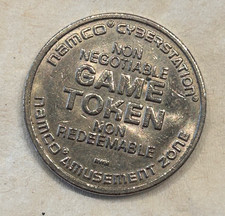 Vintage Arcade Game Token: NAMCO Cyberstation - AMUSEMENT ZONE