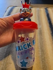 Chuck E Cheese Birthday Cup Screw On Lid