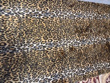 Faux Fur closeouts Plush leopard 60" wide 1/2" pile