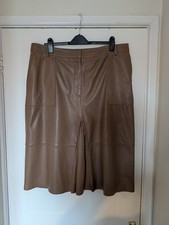 Autograph real soft leather tan brown skirt size 20