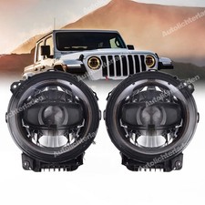 Für Jeep Wrangler JL Gladiator JT 2018-2024 LED Scheinwerfer Hi/Lo Strahl DRL