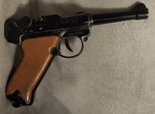 Lone Star Vtg 1960s Diecast Luger 9mm Automatic Toy Cap Gun Pistol England Works