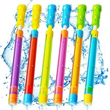 Water Gun Squirt Toys for Kids Adults Shoot Up to 40 Feet 6 Pack