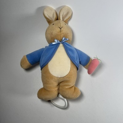 Frederick Warne Eden Toys Plush Peter Rabbit 11'' Musical Crib Toy Pull String