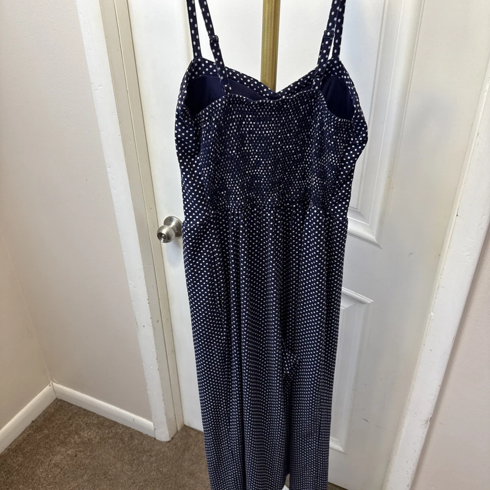 Traje de Salto No Boundaries Juniors Sin Mangas Talla L (11-13) Azul Lunares Elástico Foto 4 de 4