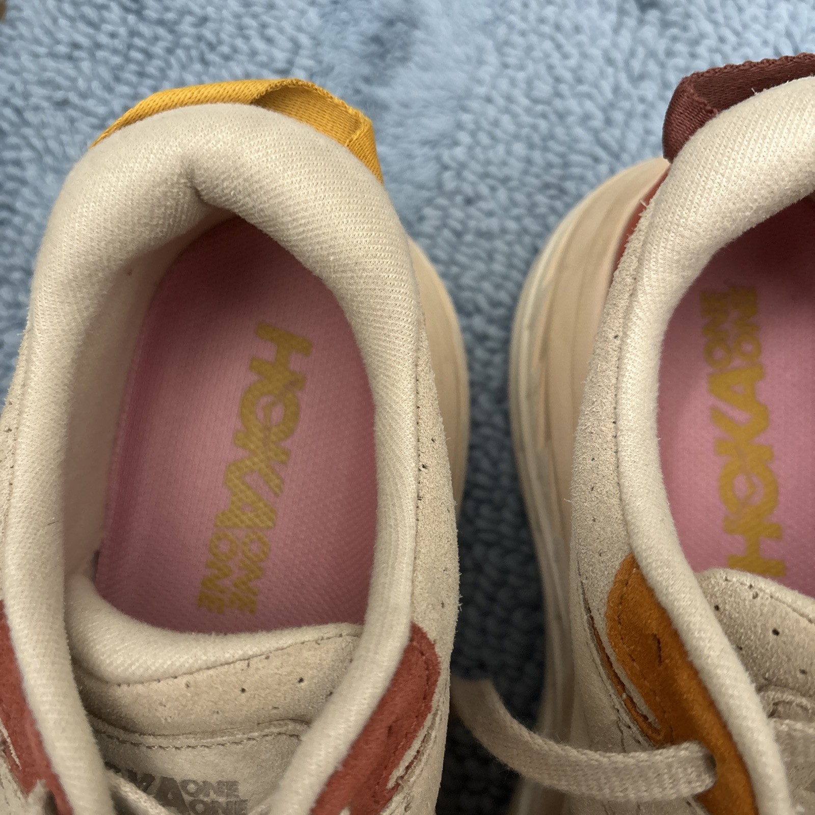 HOKA ONE ONE Bondi L Suede Shifting Sand Shoes Sneakers Womens 10 thumbnail 4