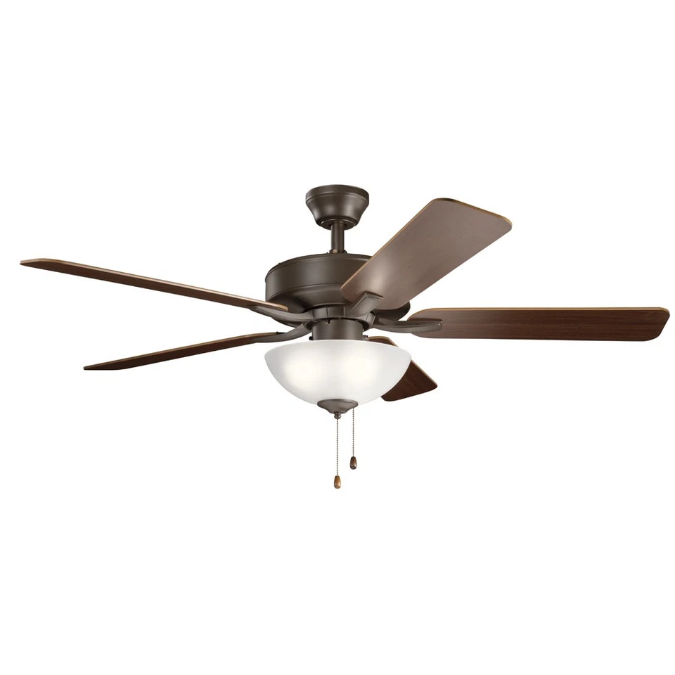 Kichler 330017 Bronze 52" 5 Blade Indoor Ceiling Fan - Light Kit Included - Image 3 of 4