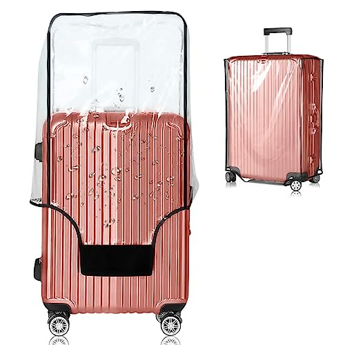 Clear TSA-Approved Luggage Cover with Black Frame for 18-21 Inch Suitcases-image