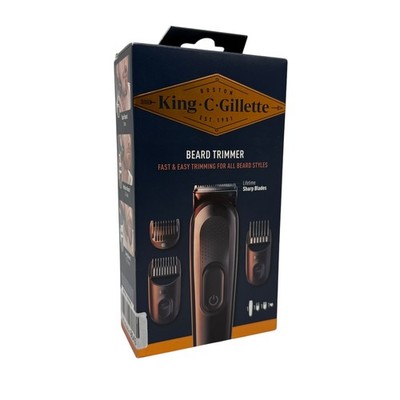 King C. Gillette Barttrimmer,  3 Aufsätzen für den Dreitagebart, Bartschneider