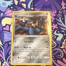 Pokemon TCG Lucario 126/214 Unbroken Bonds Holo Rare English HP 130 Stage 1