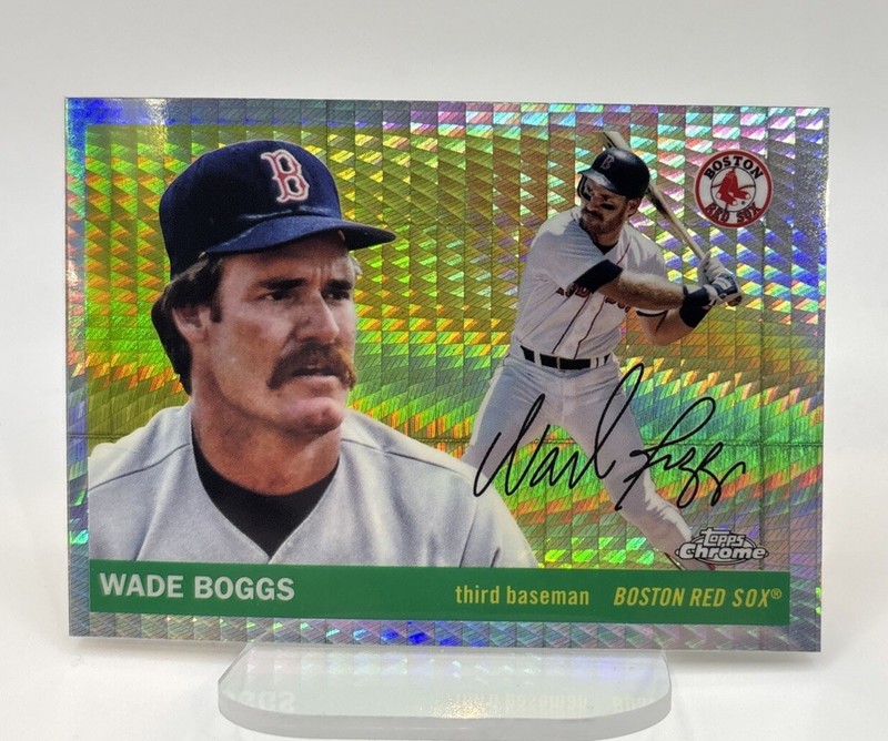 Wade Boggs 2025 Topps Chrome Platinum Prism Refractor #302 Boston Red Sox