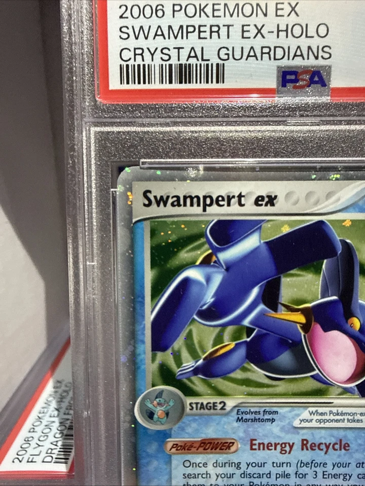 2006 POKEMON EX CRYSTAL GUARDIANS #98 SWAMPERT EX-HOLO PSA 8 - Image 2 of 4