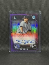 2016 Bowman Draft - Chrome Draft Pick Autographs Ben Bowden #CDA-BB Purple...